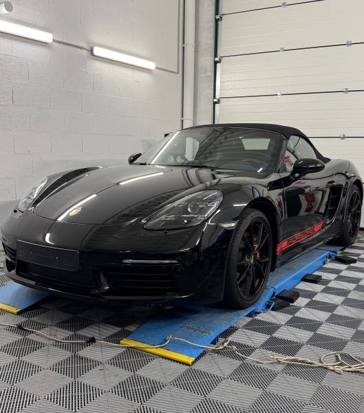 Bandes latérales Porsche rouges covering sur mesure